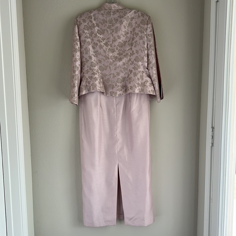 Jessica Howard Pink Floral 2 piece set Dress and Jacket Mother of the Bride - Picture 3 of 16